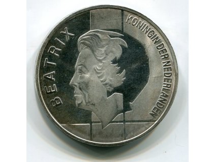 NIZOZEMÍ. 10 gulden 1994. Ag.