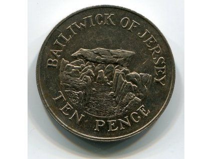 JERSEY. 10 pence 1988.