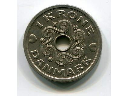 DÁNSKO. 1 krone 1994.