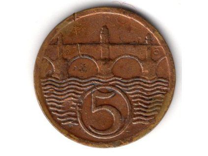 ČESKOSLOVENSKO. 5 haléřů 1923.