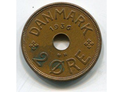 DÁNSKO. 2 öre 1936.