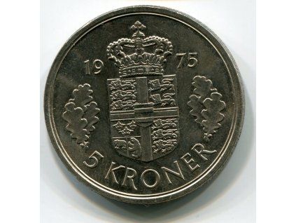 DÁNSKO. 5 kroner 1975.