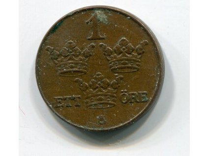 ŠVÉDSKO. 1 öre 1937.