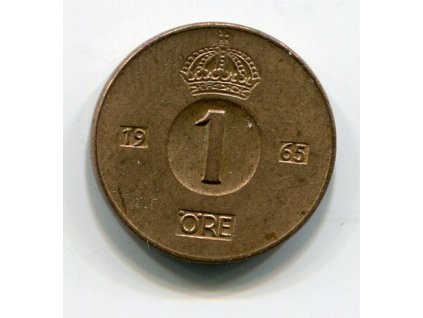 ŠVÉDSKO. 1 öre 1965.