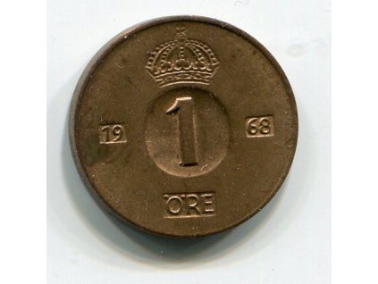 ŠVÉDSKO. 1 öre 1968.