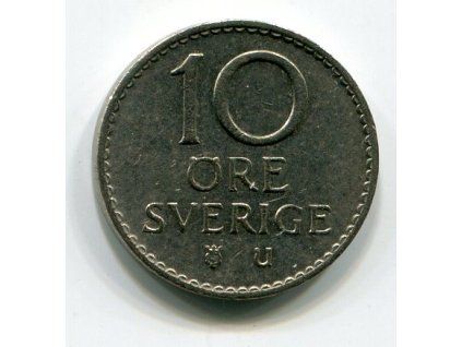 ŠVÉDSKO. 10 öre 1962.