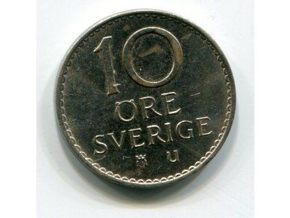 ŠVÉDSKO. 10 öre 1964. KM-835