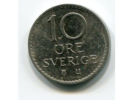 ŠVÉDSKO. 10 öre 1968. KM-835