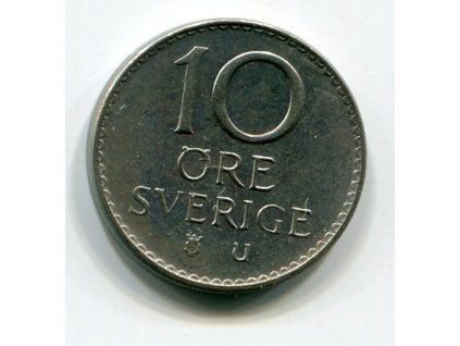 ŠVÉDSKO. 10 öre 1973. KM-835