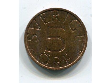 ŠVÉDSKO. 5 öre 1982. KM-849a