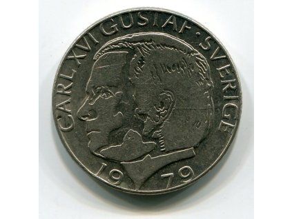 ŠVÉDSKO. 1 krona 1979.