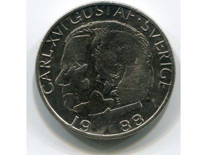 ŠVÉDSKO. 1 krona 1988.