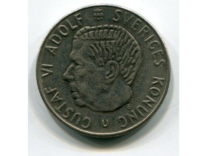 ŠVÉDSKO. 1 krona 1969.