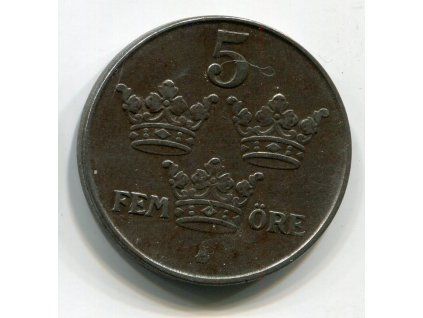 ŠVÉDSKO. 5 öre 1943.