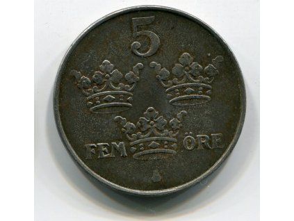 ŠVÉDSKO. 5 öre 1949.