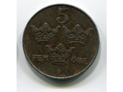 ŠVÉDSKO. 5 öre 1949.