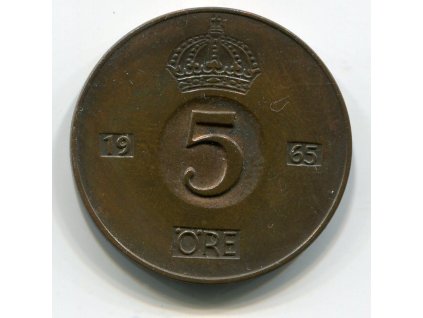 ŠVÉDSKO. 5 öre 1965. KM-822