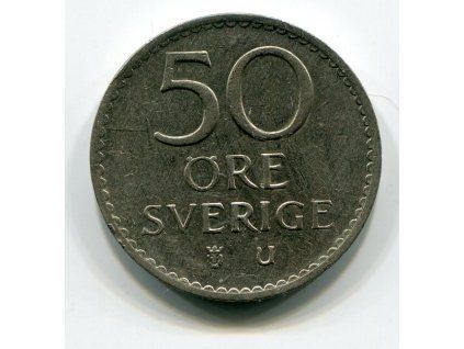 ŠVÉDSKO. 50 öre 1969. KM-837