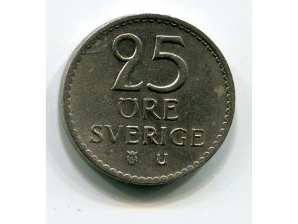 ŠVÉDSKO. 25 öre 1968.