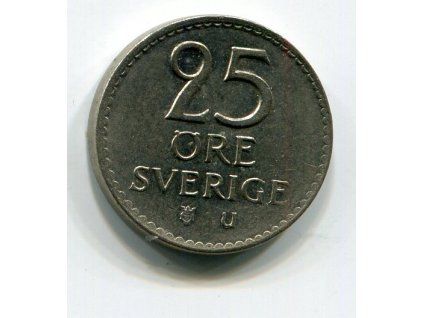 ŠVÉDSKO. 25 öre 1969. KM-836