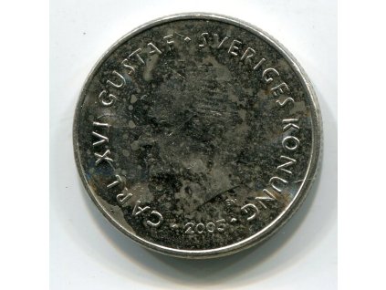 ŠVÉDSKO. 1 krona 2005.