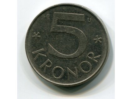 ŠVÉDSKO. 5 kronor 1982. KM-853