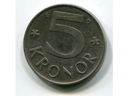 ŠVÉDSKO. 5 kronor 1988.