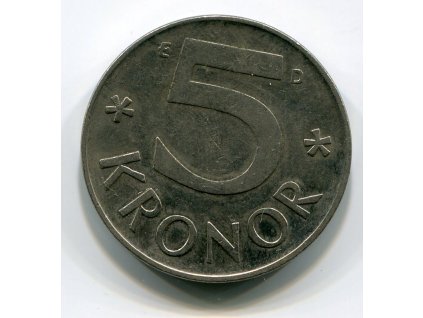 ŠVÉDSKO. 5 kronor 1991.