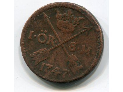 ŠVÉDSKO. 1 öre 1747.