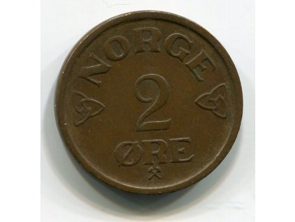 NORSKO. 2 öre 1957.