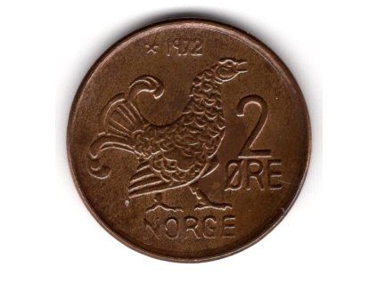 NORSKO. 2 öre 1972.
