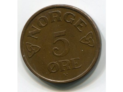 NORSKO. 5 öre 1957. KM-400