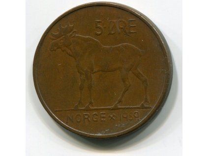 NORSKO. 5 öre 1959. KM-405.