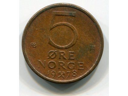 NORSKO. 5 öre 1978.