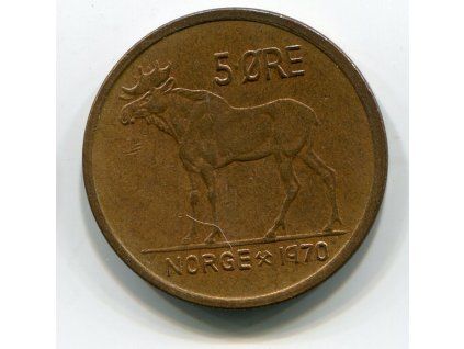 NORSKO. 5 öre 1970.