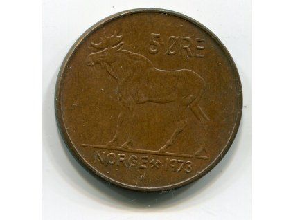 NORSKO. 5 öre 1973. KM-415