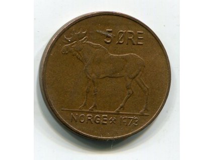 NORSKO. 5 öre 1973. KM-415