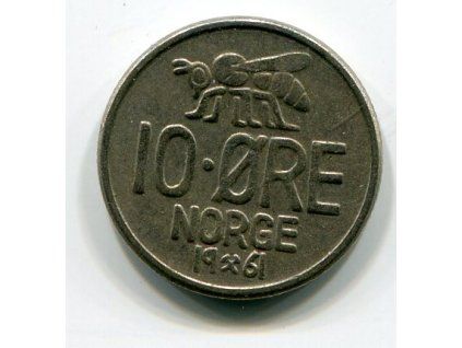 NORSKO. 10 öre 1961.