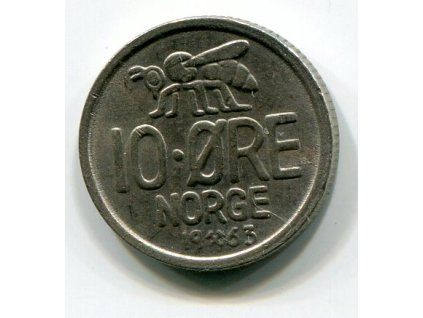 NORSKO. 10 öre 1963.