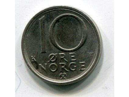 NORSKO. 10 öre 1987.