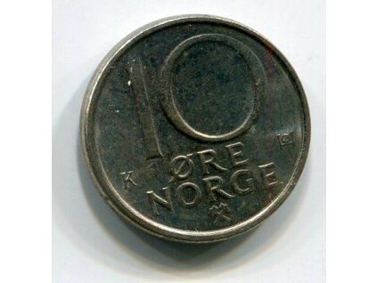 NORSKO. 10 öre 1989.
