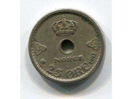 NORSKO. 25 öre 1947.
