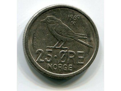 NORSKO. 25 öre 1962. KM-407