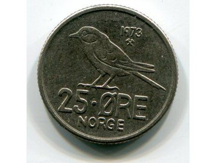 NORSKO. 25 öre 1973.