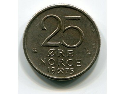 NORSKO. 25 öre 1975.