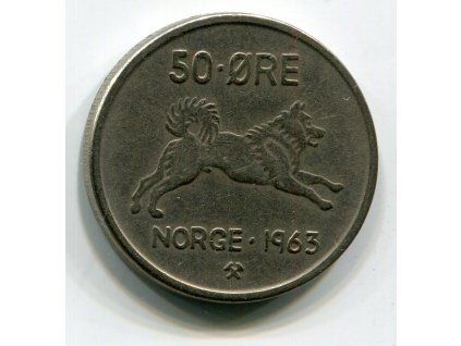 NORSKO. 50 öre 1963.