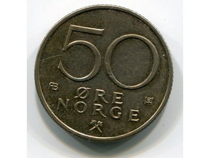 NORSKO. 50 öre 1974. KM-418.