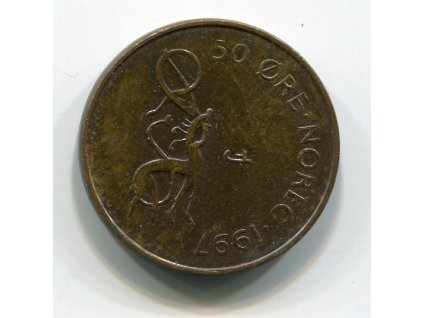 NORSKO. 50 öre 1997.