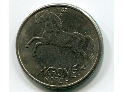 NORSKO. 1 krone 1962. KM-409