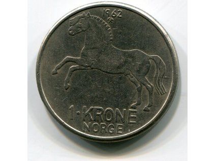 NORSKO. 1 krone 1962. KM-409